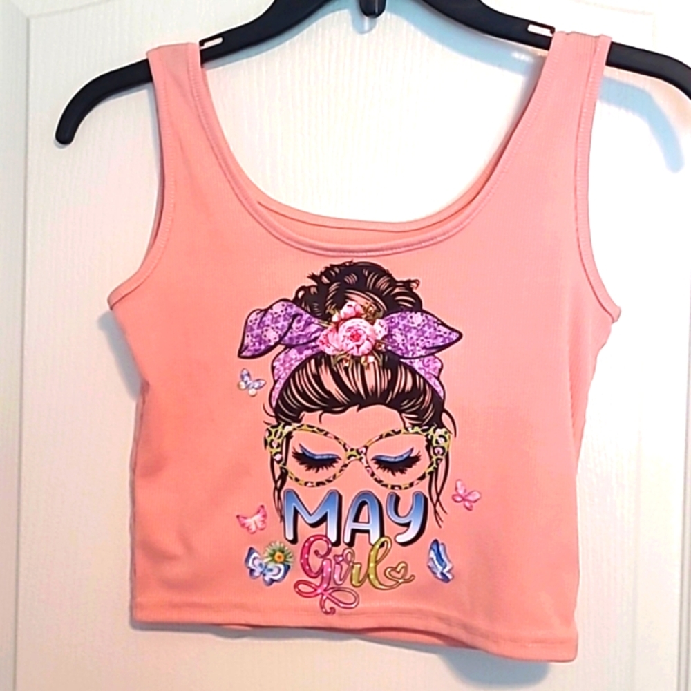 🛍📢"May Girl" ✨️Handcrafted Crop Top